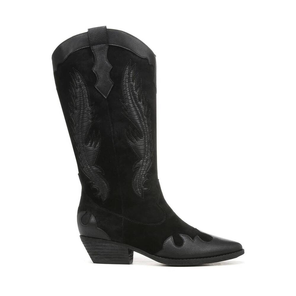 NEW ZODIAC women's marlena cowgirl boots in black - Picture 2 of 9